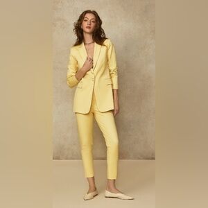 Pearl by Lela Rose stretch Women's blazer in butter yellow